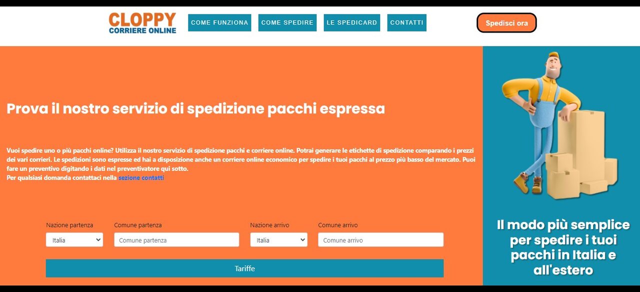 Cloppy.it: il comparatore italiano per spedire con corrieri italiani